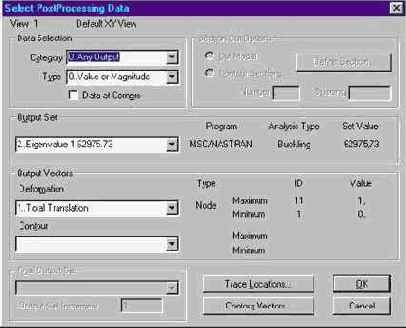 Построение изображения деформированного состояния и эпюр моментов